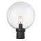 Z-Lite Laurent Outdoor Post Mount Fixture, 1-Light, 12 In.W x 15.75 In.H, Black/Clear Seedy 599PHB-BK - alternate 2